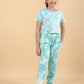 Stylish Summer Tie-Dye Joggers Co-ord Set Kids Girls (Green) - Tweeny Mini
