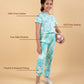 Stylish Summer Tie-Dye Joggers Co-ord Set Kids Girls (Green) - Tweeny Mini