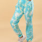 Stylish Summer Tie-Dye Joggers Co-ord Set Kids Girls (Green) - Tweeny Mini