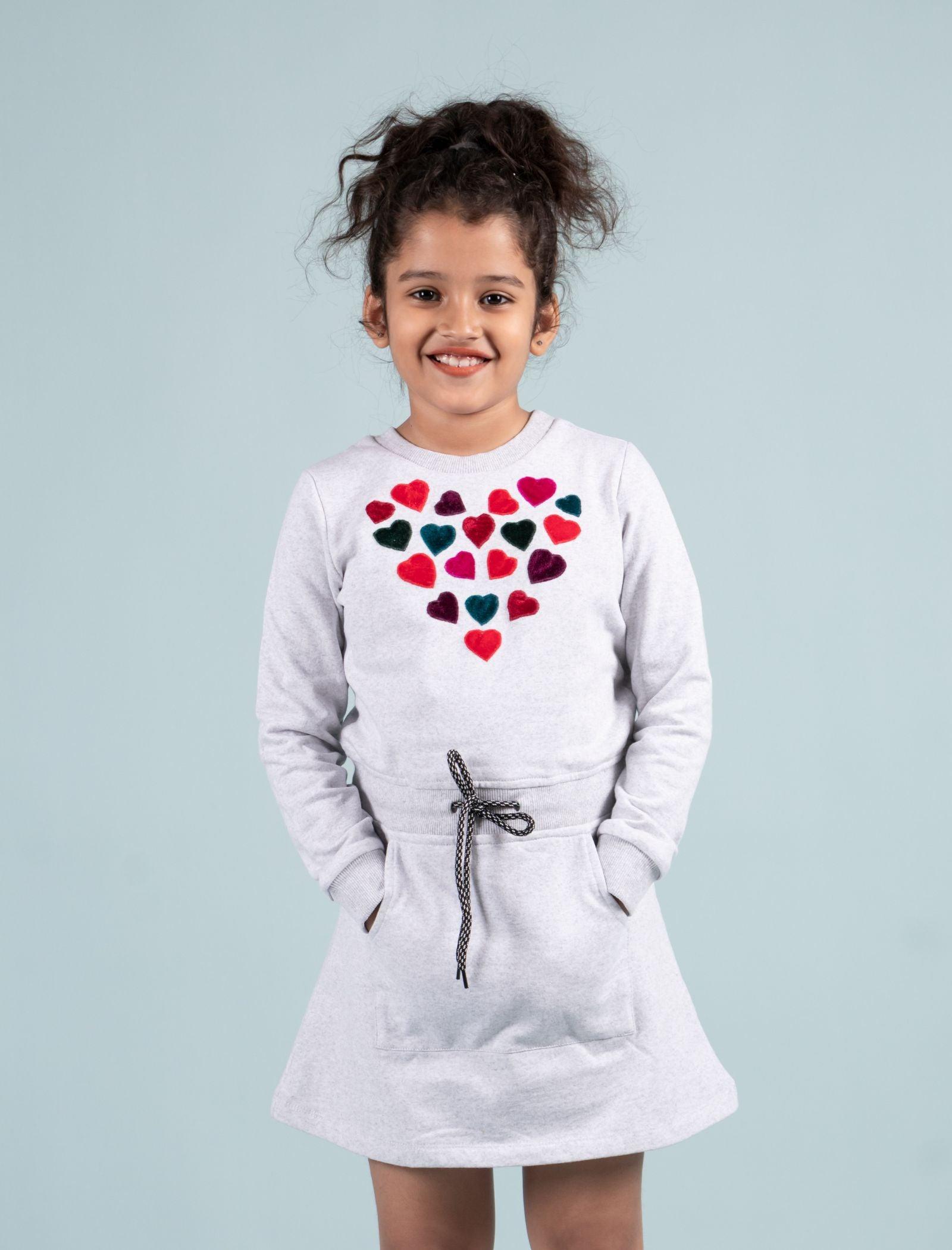 Soft Cotton Winter Sweatshirt Dress for Girls Kids – Shop Tweeny Mini