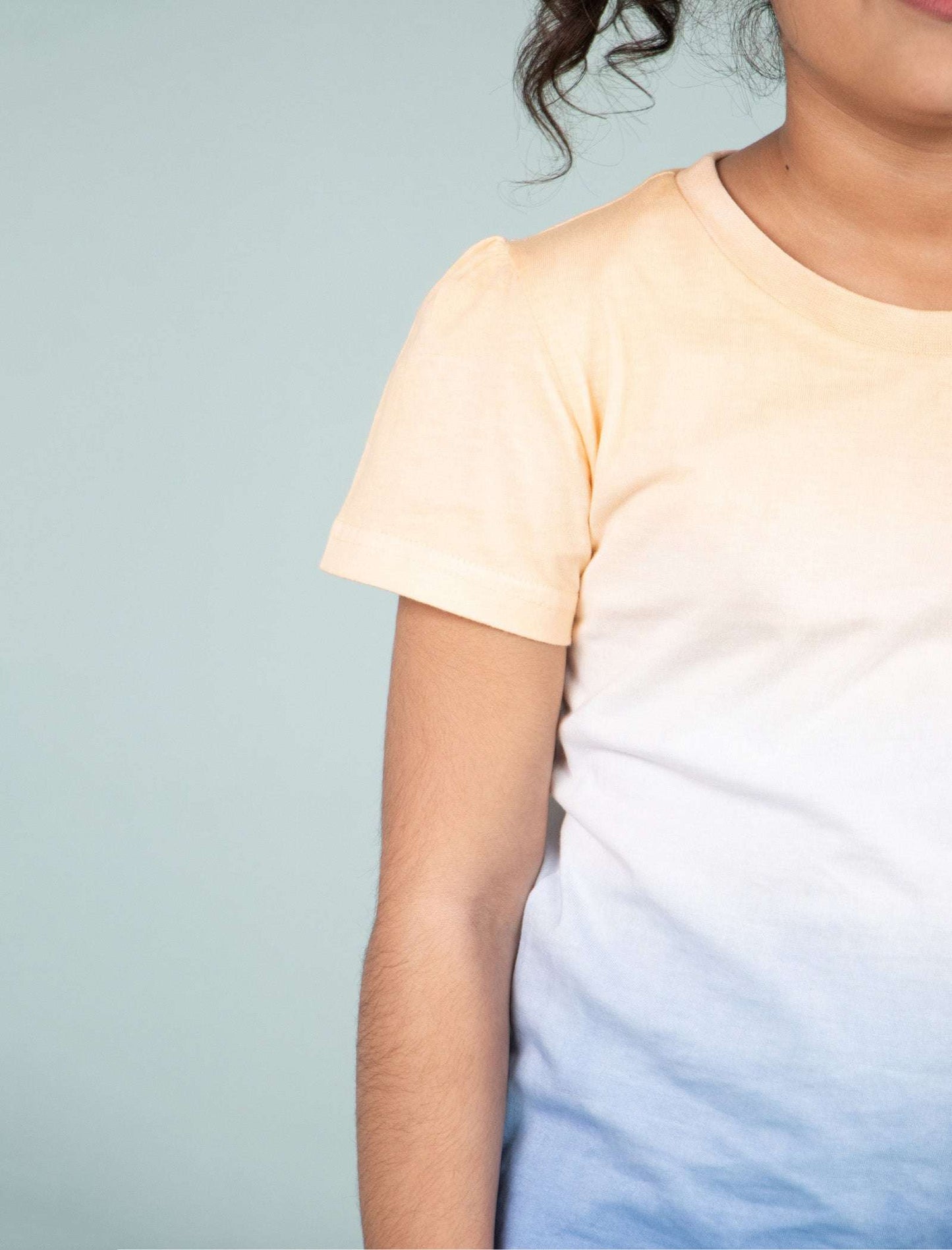 Ombre Style Tie-dye Nightwear for Girls Kids (Orange Blue) - Tweeny Mini