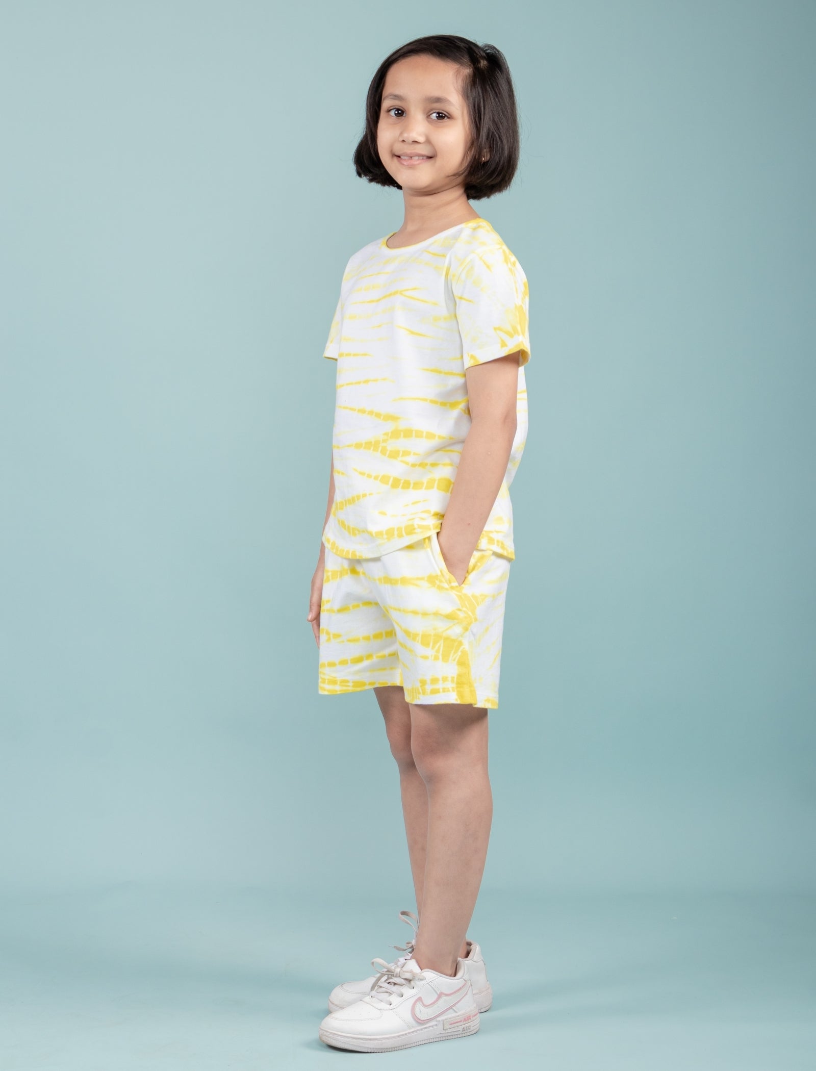 Tie-Dye Kids Summer Co-ord Set (Yellow) - Tweeny Mini