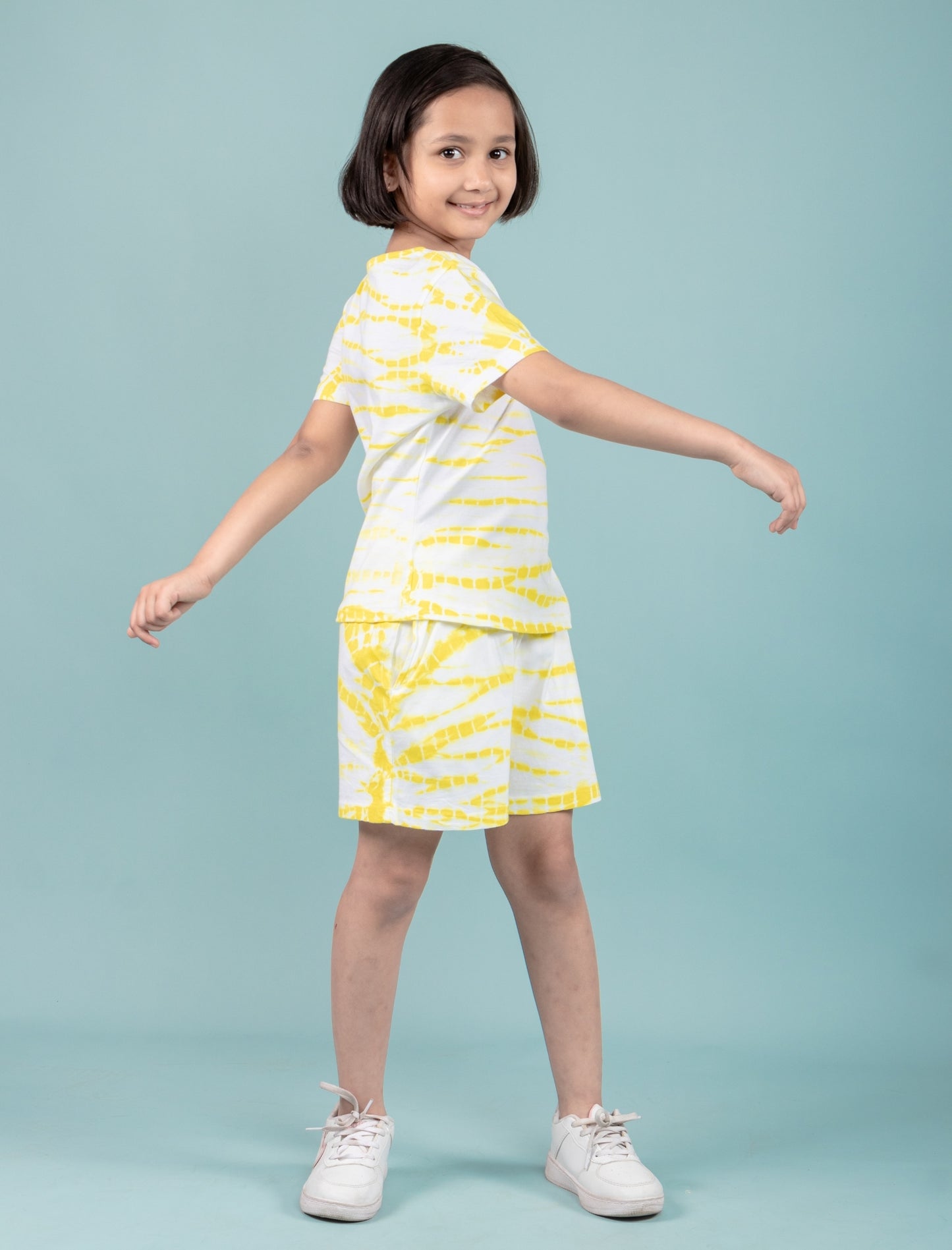 Tie-Dye Kids Summer Co-ord Set (Yellow) - Tweeny Mini