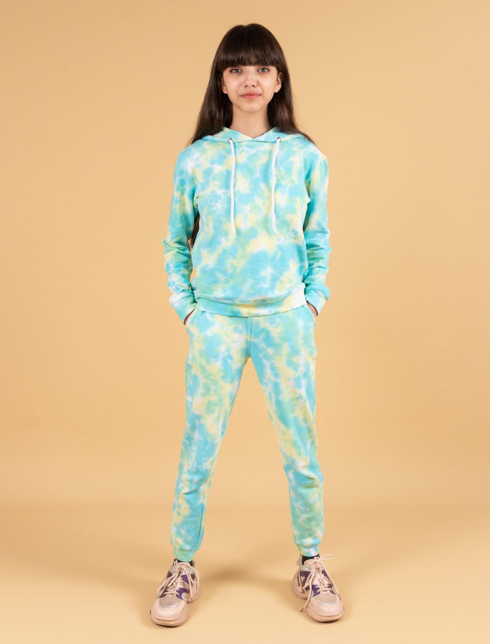 Tracksuit Tie Dye Set Joggers Stylish Trendy Tie Dye Joggers Set