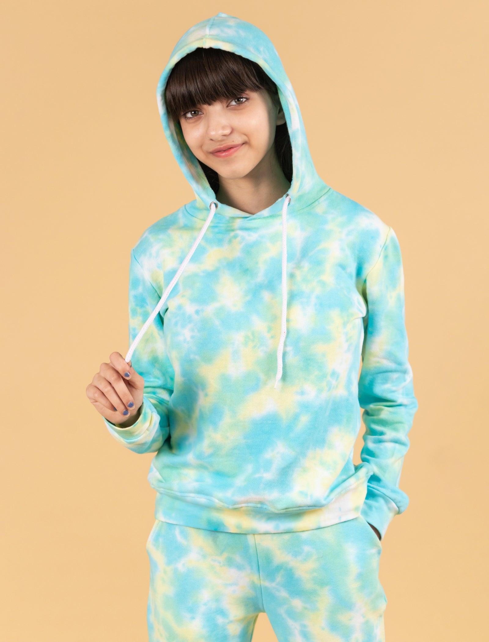 Hoodie Tie Dye Sweatsuit Girls Sweatshirt Tie Dye Set Joggers