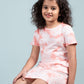 Pure Cotton Tie-Dye Summer Dress for Girls Kids (Rose Pink) - Tweeny Mini