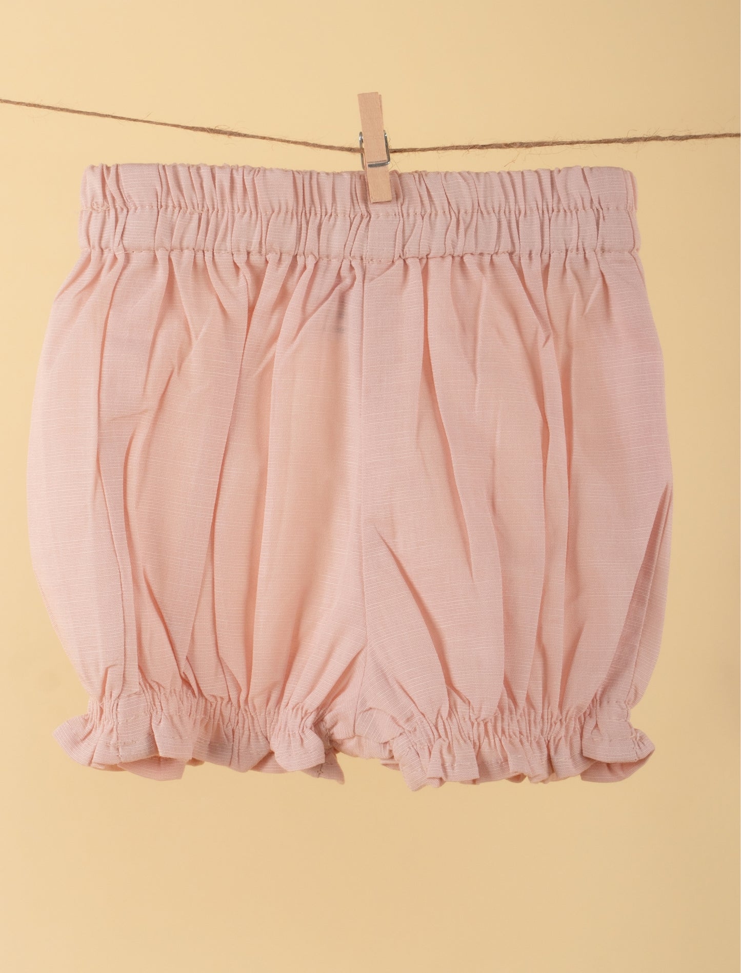 Pure Cotton Baby Dress with Headband and Bloomer for Infant Girls (Beige) - Tweeny Mini