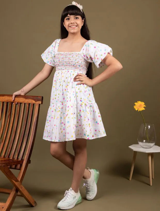 balloon sleeve dress-Tweeny Mini