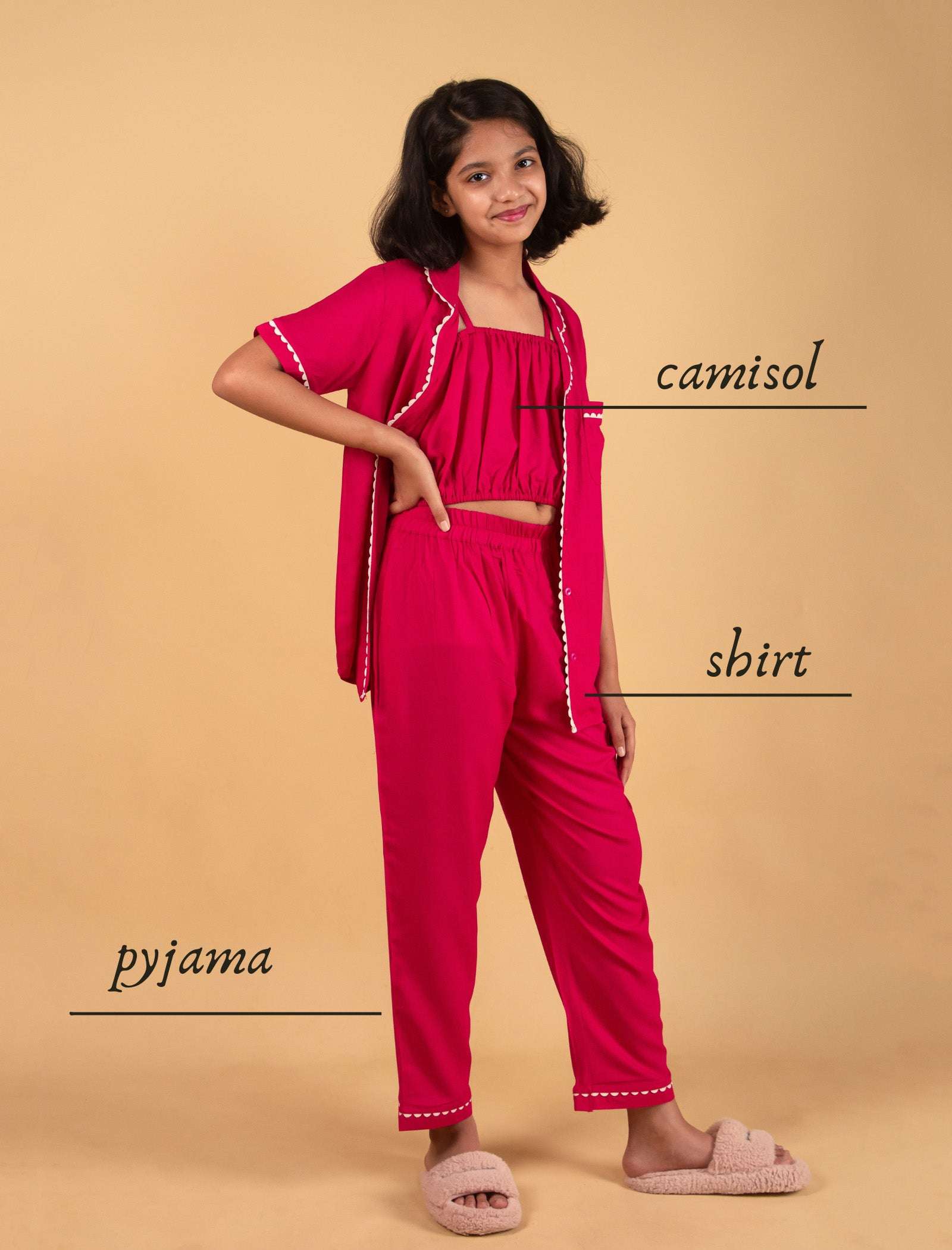 Opal Dreams Best Nightsuit For Girls Kids (Virtual Pink) - Tweeny Mini