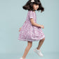 Pure Cotton Hand Block Printed Frock for Girls Kids (Lavender) - Tweeny Mini