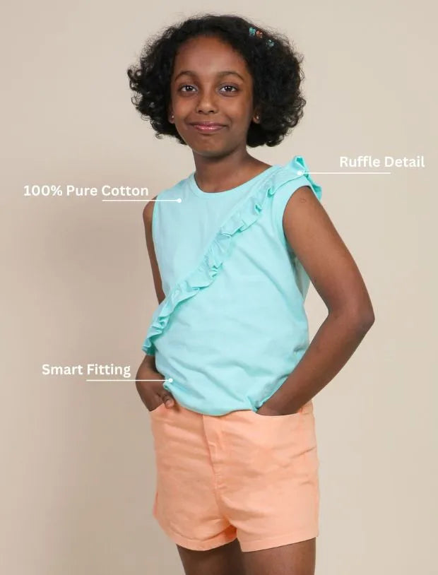 blue top for kids-Tweeny Mini