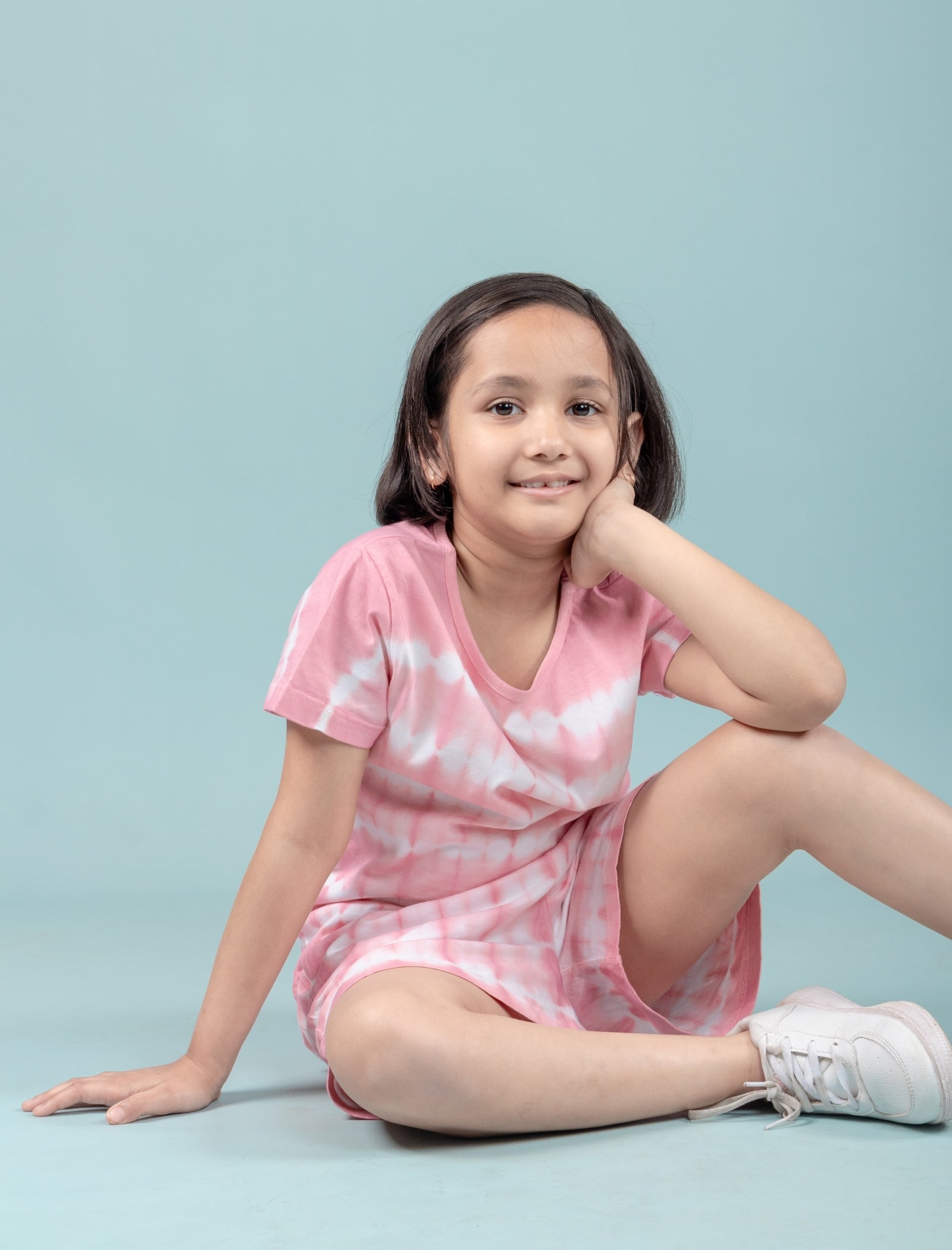 Tie-Dye Co-ord Set for Girls Kids (Pink) - Tweeny Mini