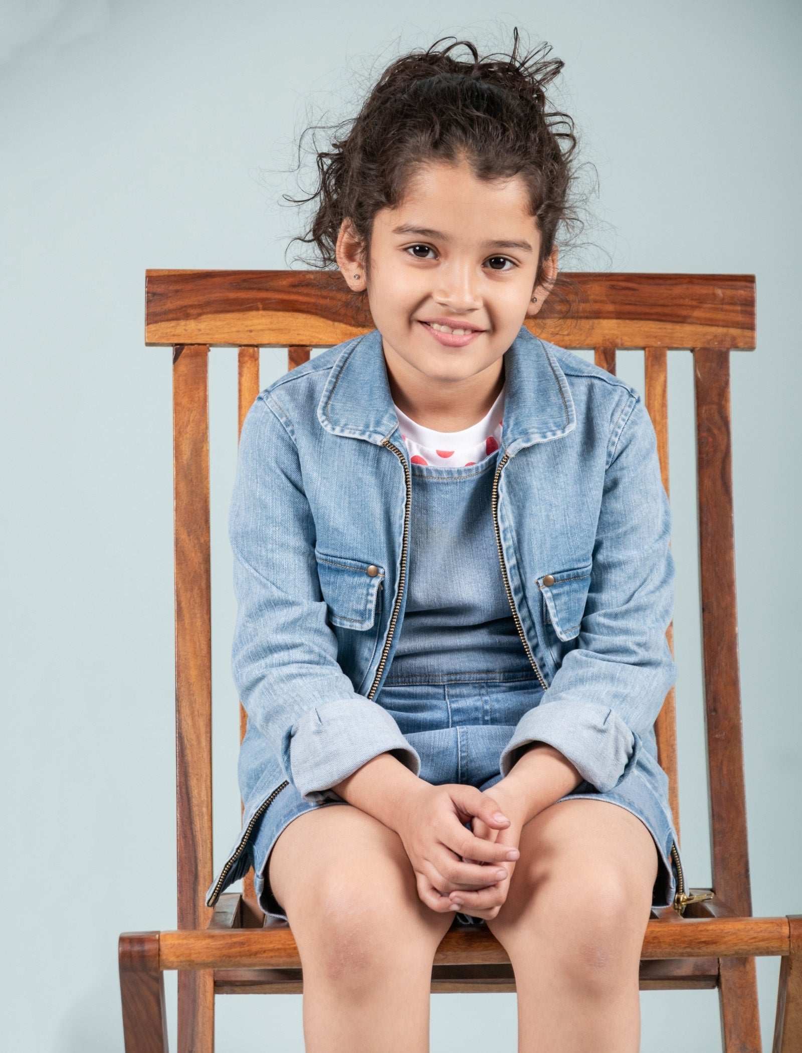 Premium Denim Jacket & Dungaree with T'shirt - 3 Piece Combo Set - Tweeny Mini