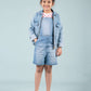 Premium Denim Jacket & Dungaree with T'shirt - 3 Piece Combo Set - Tweeny Mini