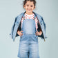 Premium Denim Jacket & Dungaree with T'shirt - 3 Piece Combo Set - Tweeny Mini
