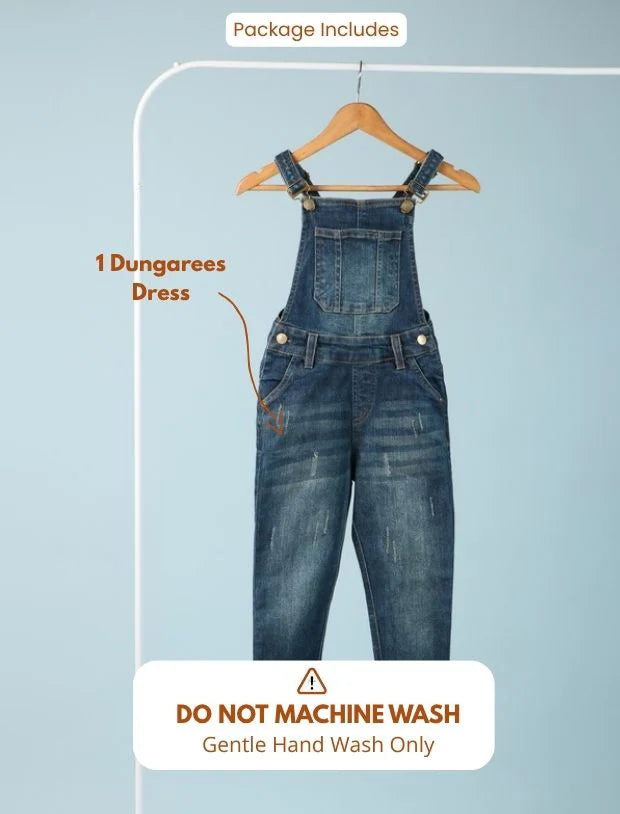  denim dungarees for girls -Tweeny Mini