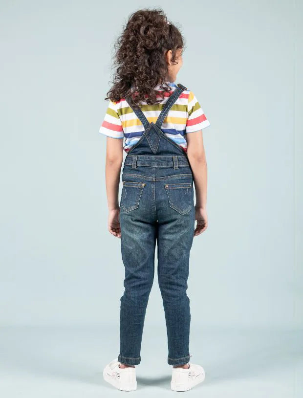  denim dungarees for girls-Tweeny Mini
