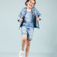 Premium Denim Jacket & Dungaree with T'shirt - 3 Piece Combo Set - Tweeny Mini