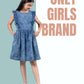 Premium Girls Kids Denim Frill Dress (Dark Blue) - Tweeny Mini