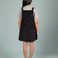 Classic Corduroy Pinafore Dress for Kids Girls with T-shirt (Black) - Tweeny Mini