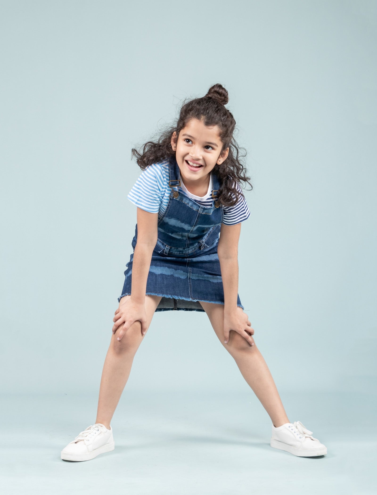 Denim T Shirt Dress For Little Girl Girls Kids Tie Dye Denim