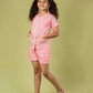 Pure Rayon Floral Nightdress for Kids Girls (Peach) - Tweeny Mini