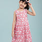 Hand Block Floral Printed Frock for Girls Kids (Red) - Tweeny Mini