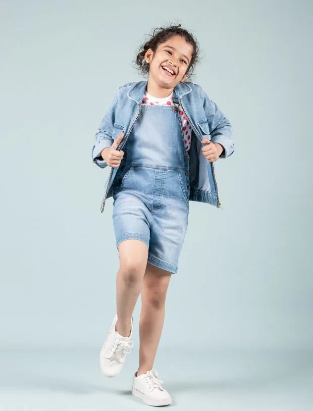 Premium Denim Jacket & Dungaree with T'shirt - 3 Piece Combo Set