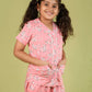 Summer Floral Girls Night Suit for Kids (Peach) - Tweeny Mini