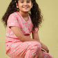 Summer Floral Girls Night Suit for Kids (Peach) - Tweeny Mini