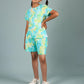 Super Soft Tie-Dye Girls Co-ord set (Lemon Green) - Tweeny Mini