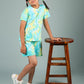 Super Soft Tie-Dye Girls Co-ord set (Lemon Green) - Tweeny Mini