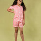 Pure Rayon Floral Nightdress for Kids Girls (Peach) - Tweeny Mini