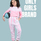 Trendy Tie Dye Girls Kids Winter Joggers Co-ord Set (Rose Pink) - Tweeny Mini