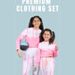 Trendy Tie Dye Girls Kids Winter Joggers Co-ord Set (Rose Pink) - Tweeny Mini