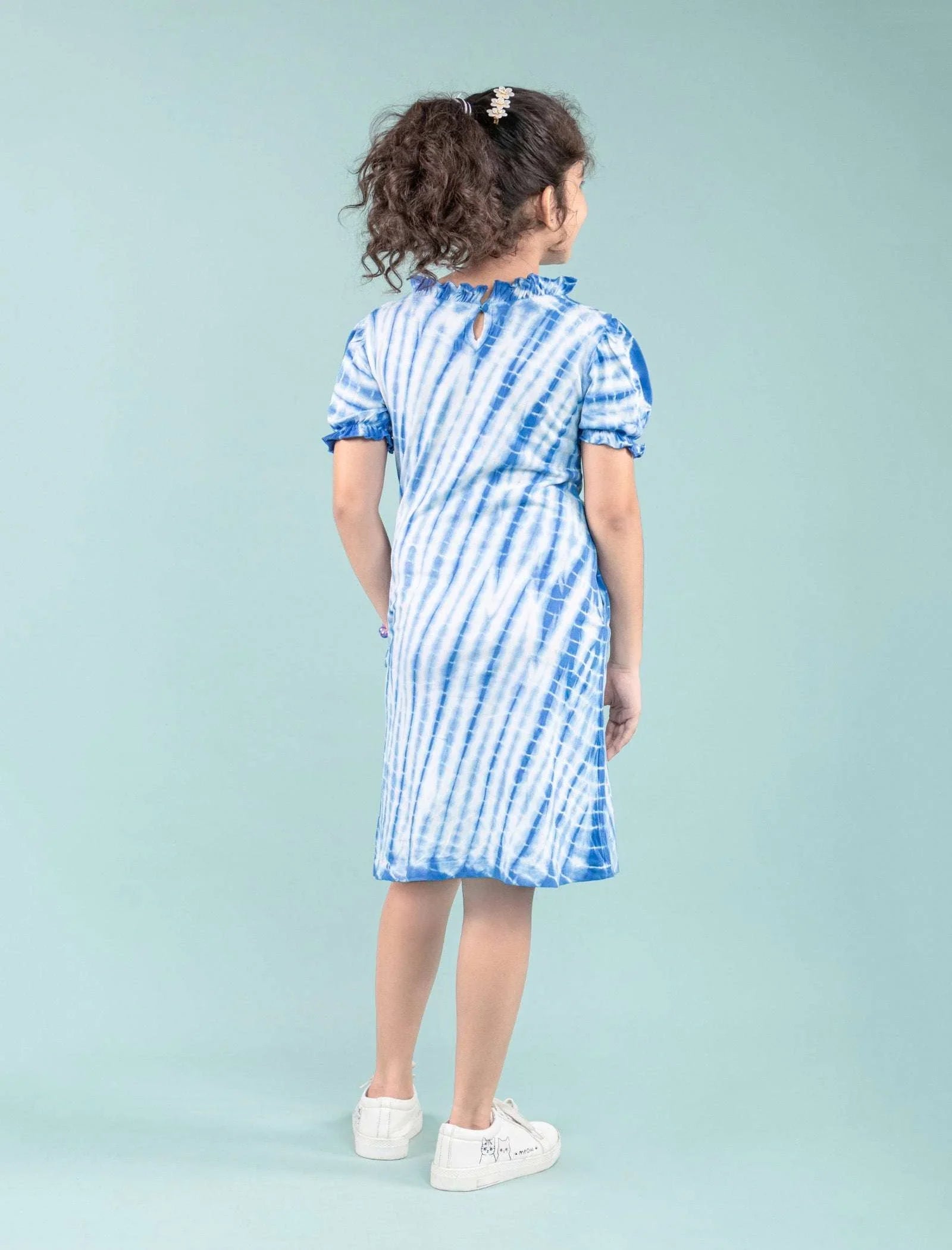shibori mini dress Trendy Shibori Printed Kids Girls Tie Dye Dress – Shop Tweeny Mini 8-9 Years