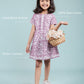 Pure Cotton Hand Block Printed Frock for Girls Kids (Lavender) - Tweeny Mini