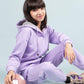 Premium Winter Fleece Hoodie for Kids Girls with Jogger Set (Lavender) - Tweeny Mini