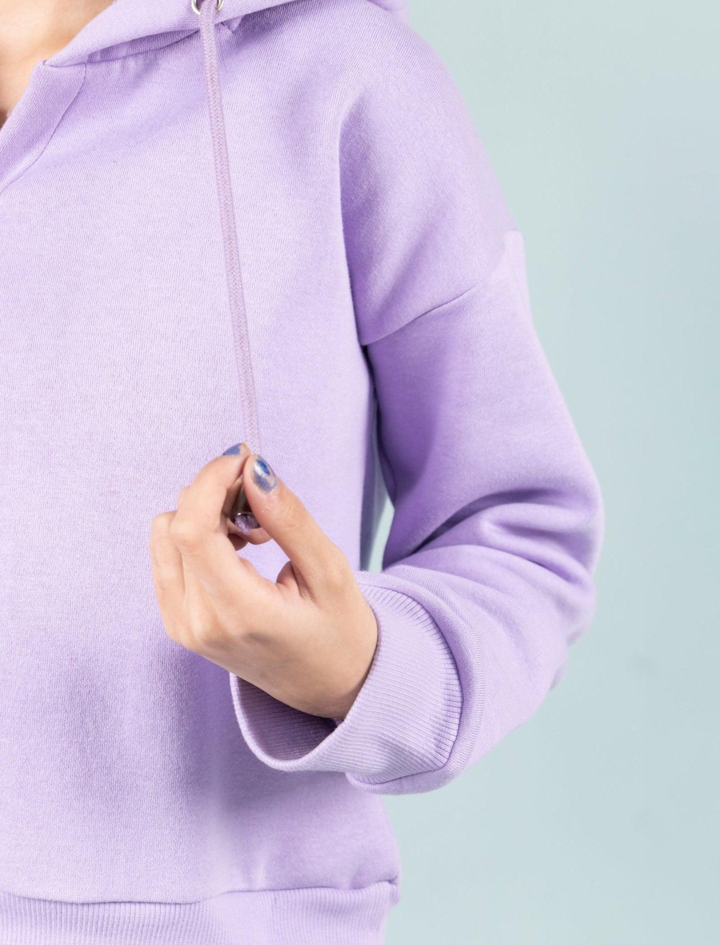 Premium Winter Fleece Hoodie for Kids Girls with Jogger Set (Lavender) - Tweeny Mini