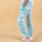 Trendy Summer Tie-Dye Joggers Set for Girls Kids (Tropical Blue) - Tweeny Mini