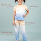 Ombre Style Tie-dye Nightwear for Girls Kids (Orange Blue) - Tweeny Mini
