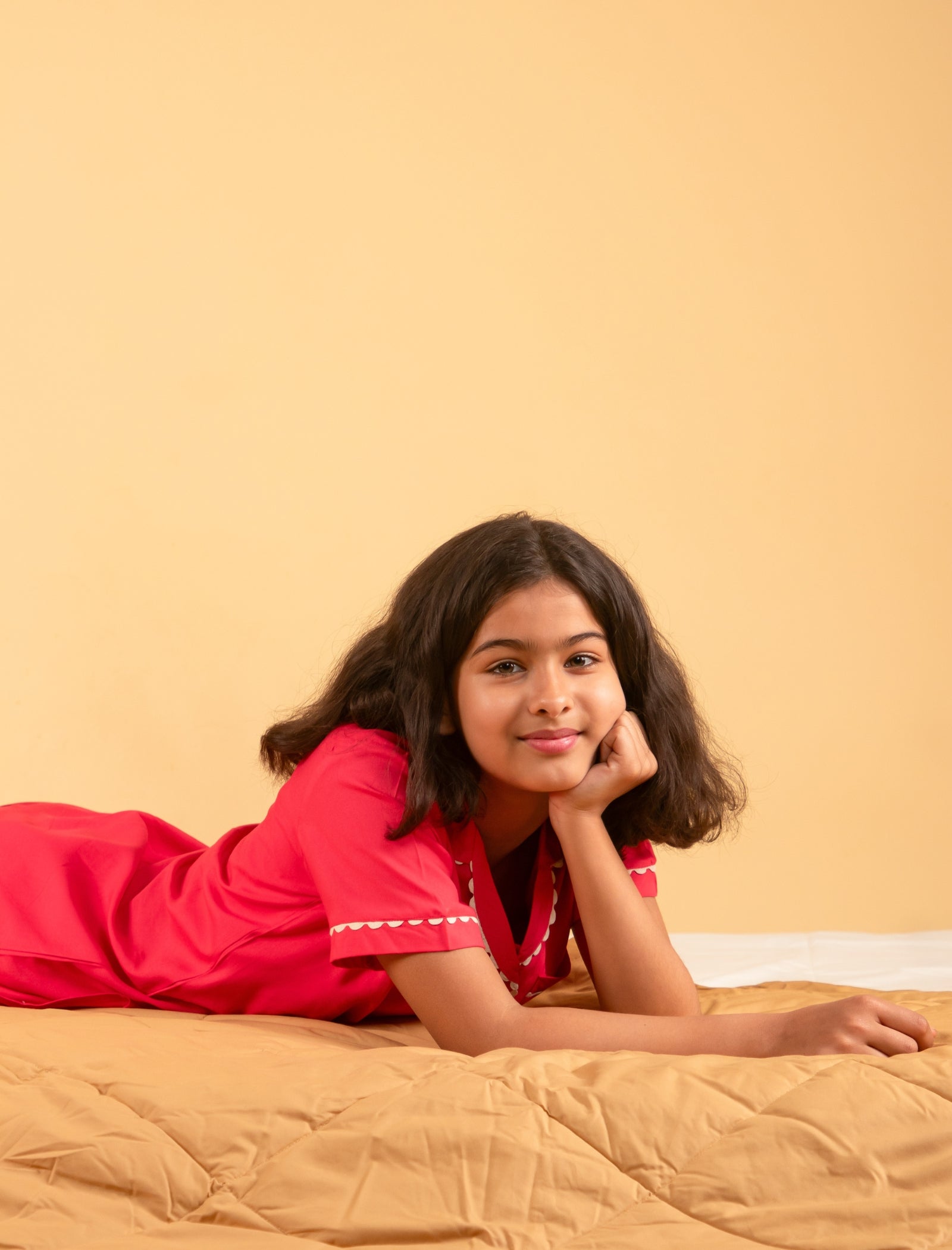 Opal Dreams Best Nightwear For Girls Kids (Fiery Coral) - Tweeny Mini