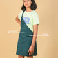 Premium Twill Cotton Girls Kids Pinafore Dress (Teal Green) - Tweeny Mini