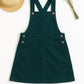 Premium Twill Cotton Girls Kids Pinafore Dress (Teal Green) - Tweeny Mini