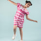 Summer Tie Dye Girls Kids Romper Dress (Pink) - Tweeny Mini