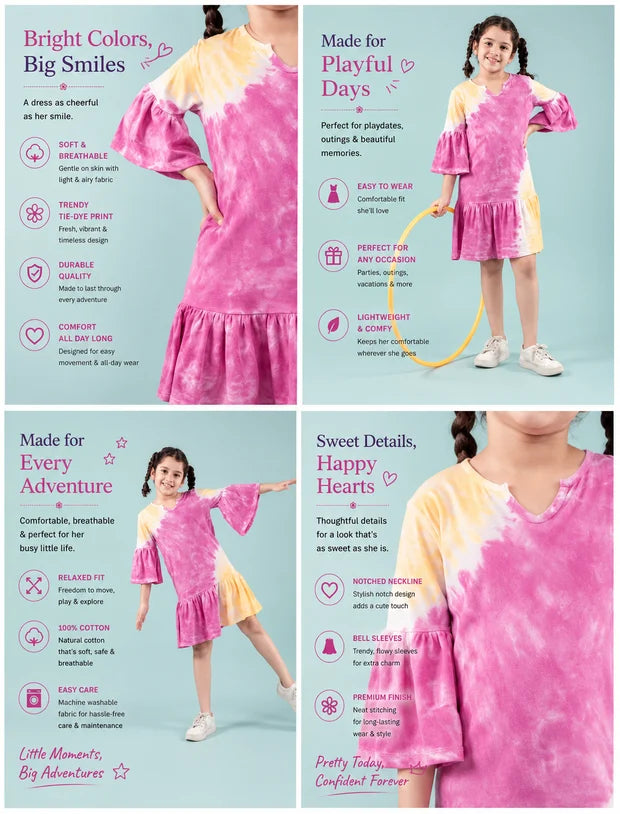 kids tie dye dress-Tweeny Mini