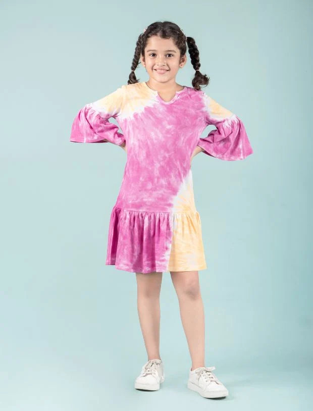 kids tie dye dress-Tweeny Mini