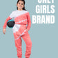 Terry Cotton Girls Kids Tie Dye Joggers Set (Mineral Red) - Tweeny Mini