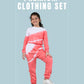 Terry Cotton Girls Kids Tie Dye Joggers Set (Mineral Red) - Tweeny Mini