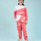 Terry Cotton Girls Kids Tie Dye Joggers Set (Mineral Red) - Tweeny Mini